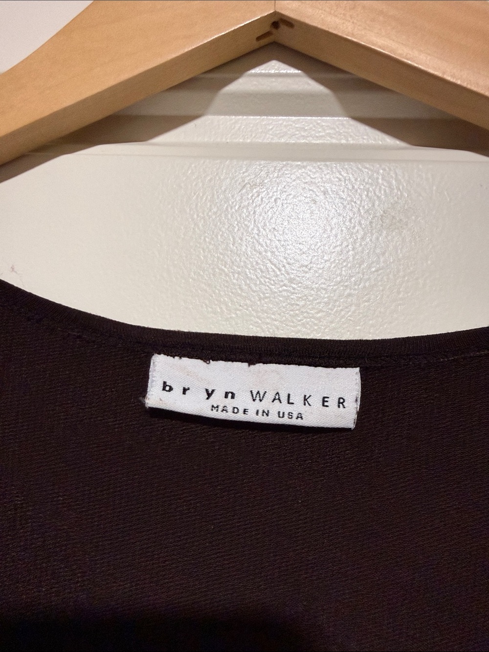 bryn Walker Long Sleeve Asymmetric Chocolate Brown Dress - Picture 2 of 9